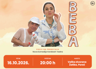 Besplatna predstava komedije “Beba” Kerekesh Teatra u petak u Žatici