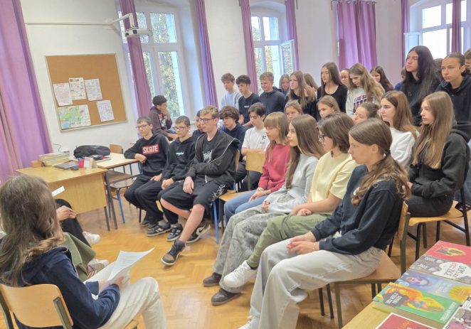 Učenici Višnjana, Kaštelira i Vižinade okupljeni oko žive riječi