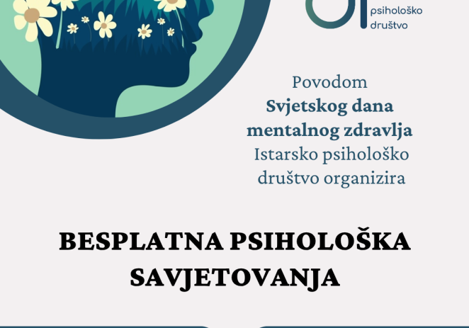 Istarsko psihološko društvo provodi kampanju “Nema zdravlja bez mentalnog zdravlja”
