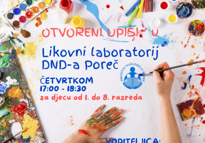 Likovni laboratorij Društva „Naša djeca“ Poreč